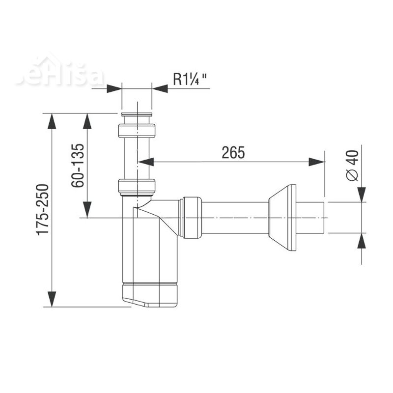 Sifon za umivalnik LIV 195668
