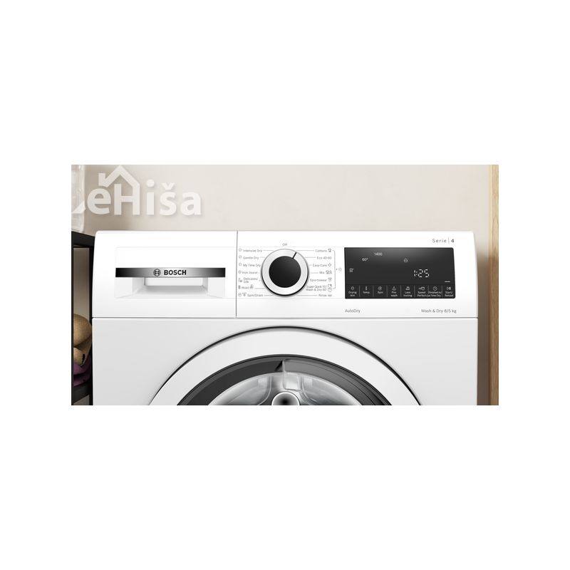 Pralno-sušilni stroj 8/5 kg BOSCH WNA13400BY
