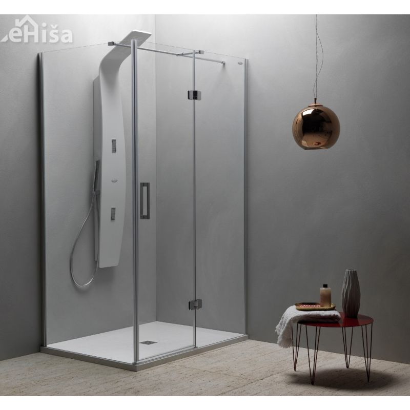 Tuš vrata Atlas TV100 silver brill profil desna KOLPA-SAN 560330