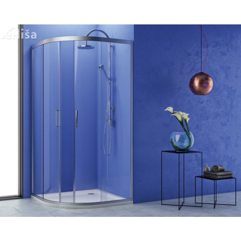 Tuš kabina Pulsar TKP 100 silver brill prozorno steklo KOLPA-SAN 560410