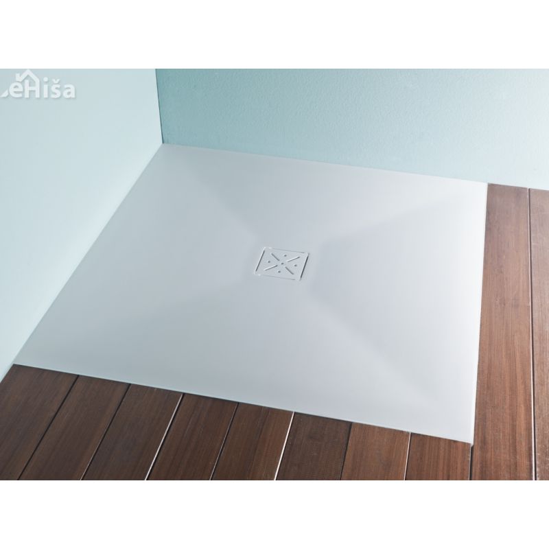 Pravokotna tuš kad Lerock ZERO 100x100 vgradna KOLPA-SAN 570830