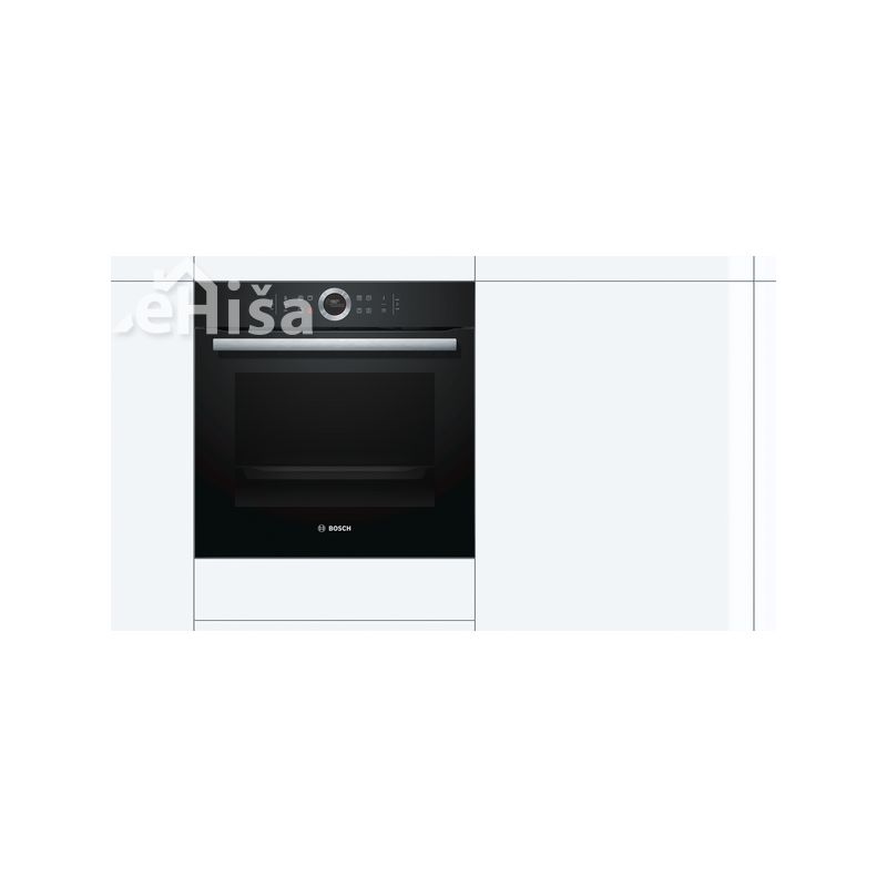 Vgradna pečica 60x60 črna BOSCH HBG675BB1
