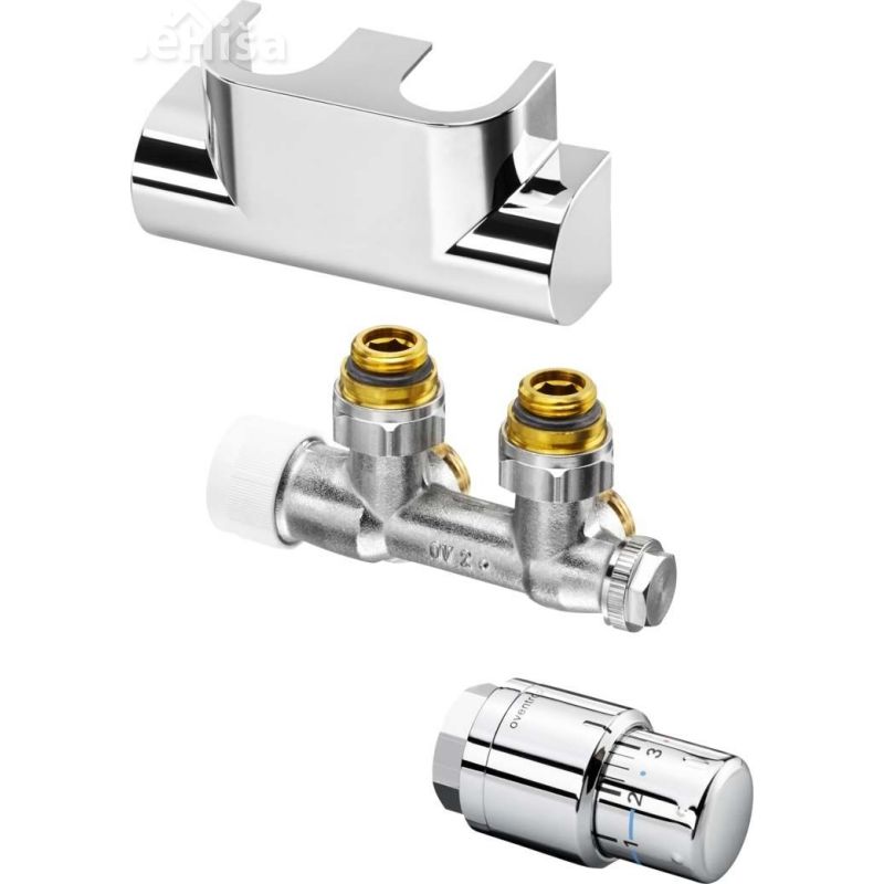 Priključek za radiator kotni SET Multiblock-T krom OVENTROP 1184284
