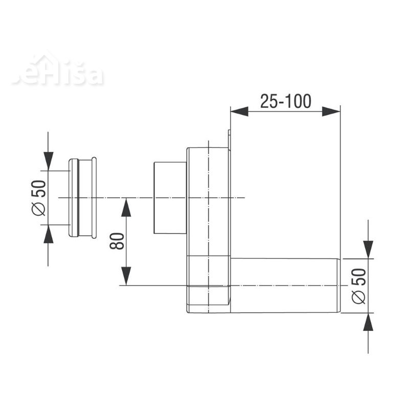 Sifon za viseči pisoar LIV 195477

