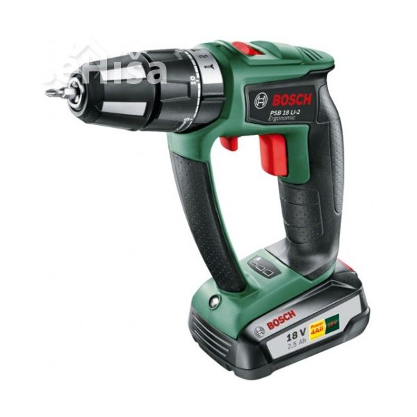 Akumulatorski udarni vrtalni vijačnik PSB 18 LI-2 Ergonomic BOSCH 06039B0300
