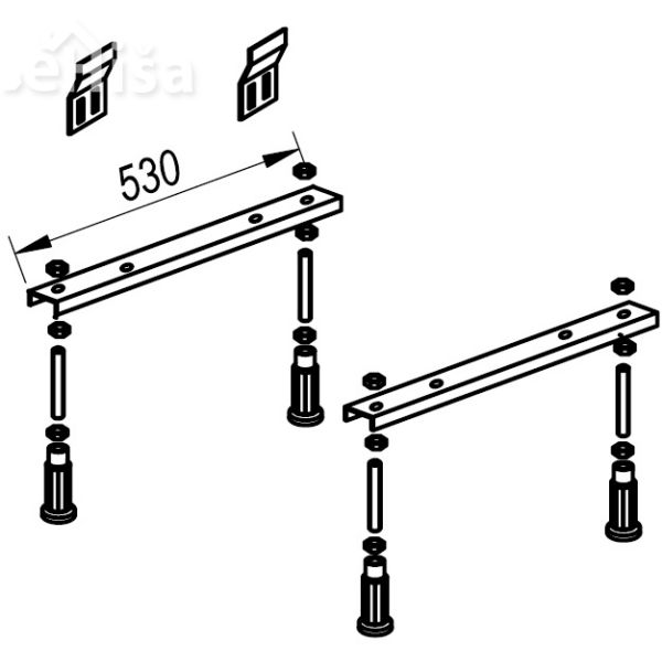 Podnožje kopalne kadi PKK 501 KOLPA-SAN 764870
