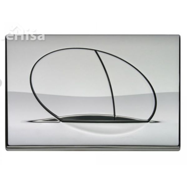 Aktivirna tipka za dvokoličinsko splakovanje Selenite Duo sijajni krom LIV 195872
