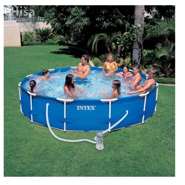 Bazen z okvirjem Metal Frame 366 x 76 cm z črpalko INTEX 28212NP
