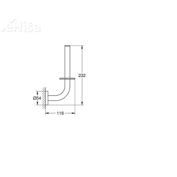 Držalo za WC papir Essentials krom GROHE 40385001

