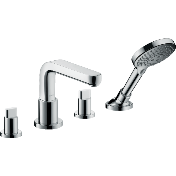 Dvoročna armatura za kopalno kad 4 luknje Metris S 17 cm krom HANSGROHE 31446000
