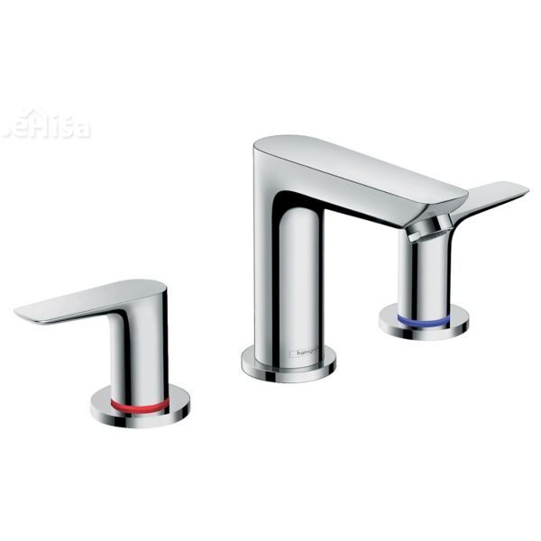 Dvoročna umivalniška armatura Talis E krom 3 luknje HANSGROHE 71733000
