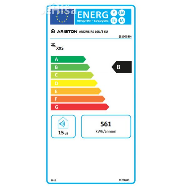 Električni grelnik vode 10L Andris RS 10U/3 EU ARISTON 3100330
