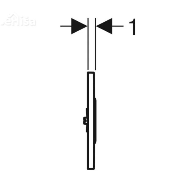 Elektronika za splakovanje pisoarjev HyTronic IR tip10 bela-sijajni krom-bela 230V GEBERIT 116.025.KJ.1
