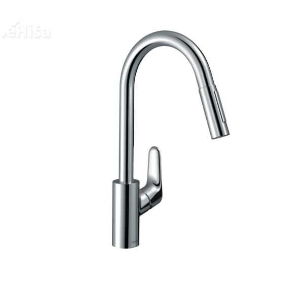 Enoročna izvlečna kuhinjska armatura M4116-H240 240 krom HANSGROHE 73880000
