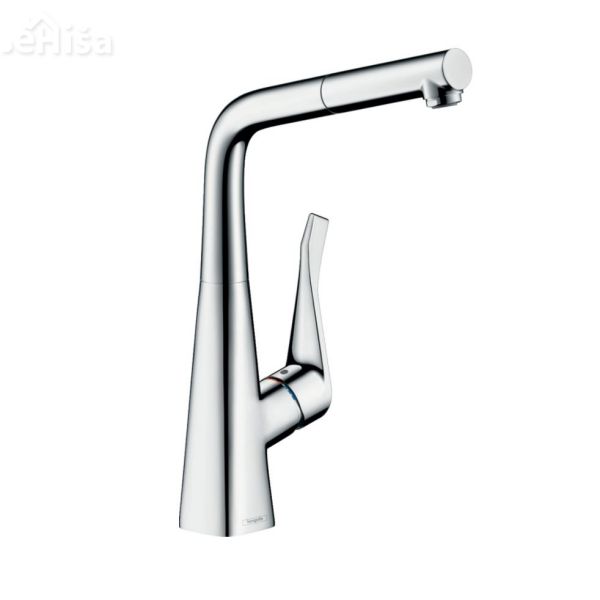 Enoročna izvlečna kuhinjska armatura M7114-H320 320 krom HANSGROHE 73812000
