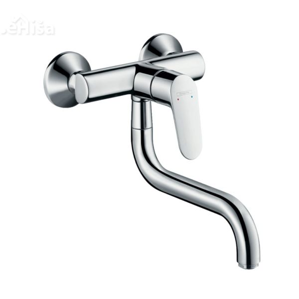 Enoročna stenska kuhinjska armatura Focus krom HANSGROHE 31825000
