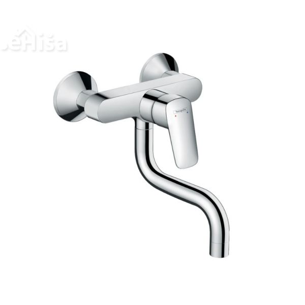 Enoročna stenska kuhinjska armatura Logis krom HANSGROHE 71836000
