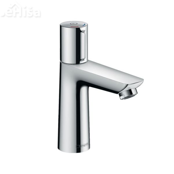 Enoročna umivalnika armatura na pritisk Talis Select E 110 brez zgornjega dela sifona krom HANSGROHE 71751000
