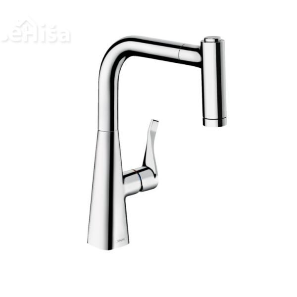 Izvlečna enoročna kuhinjska armatura Metris 220 krom HANSGROHE 14834000
