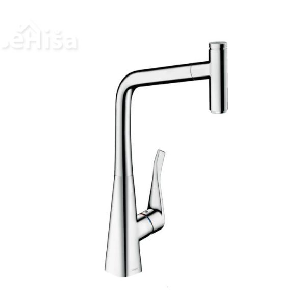 Izvlečna enoročna kuhinjska armatura Metris 320 krom HANSGROHE 14884000
