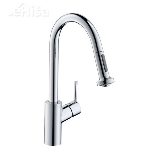 Izvlečna enoročna kuhinjska armatura Talis S2 krom HANSGROHE 14877000
