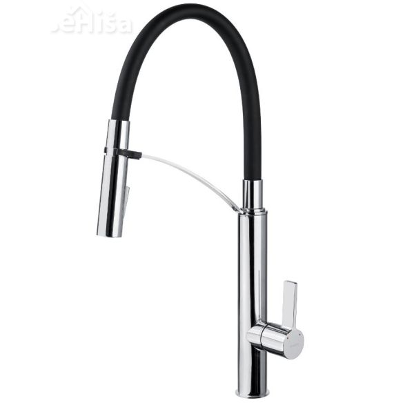 Izvlečna kuhinjska armatura GERBERA krom-črna DEANTE BGB B720
