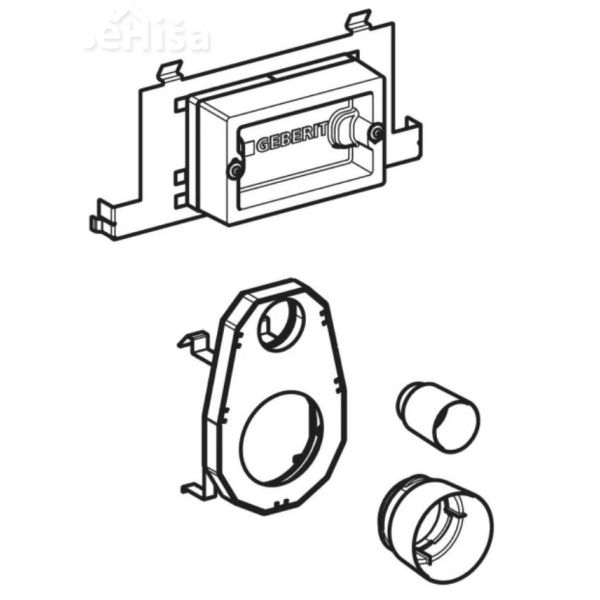 Komplet za protipožarno zaščito EI 90 za DUOFIX GEBERTI 111.863.00.3
