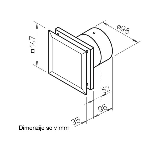 Kopalniški aksialni ventilator M1-100 P HELIOS 6174
