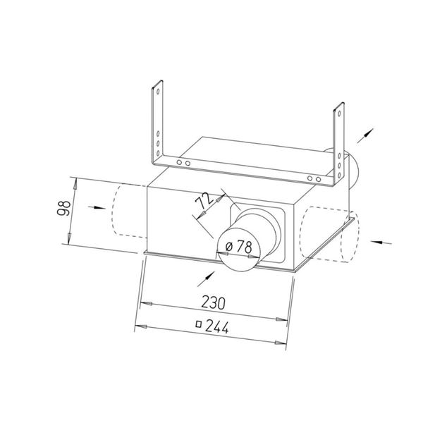 Kopalniški centrifugalni ventilator SVV 80 HELIOS 2660
