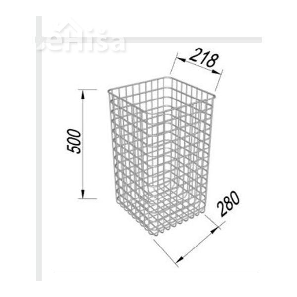Koš za perilo za omarice širine 35 cm Lana KOLPA-SAN 944270

