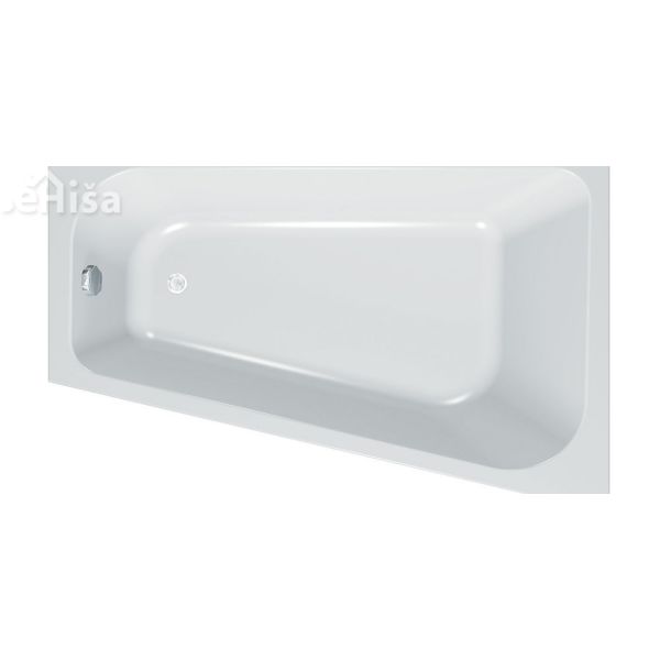 Kotna kopalna kad z oblogo Beatrice-L leva 170x110 cm KOLPA-SAN 771340
