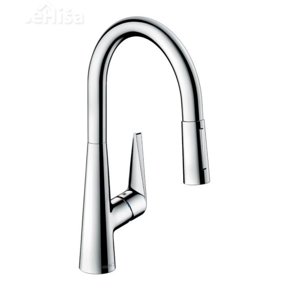 Kuhinjska izvlečna enoročna armatura Talis S 200 krom HANSGROHE 72813000
