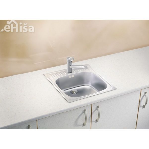 Kuhinjsko pomivalno korito BASIC 130 inox 465x465 mm ALVEUS 1008825
