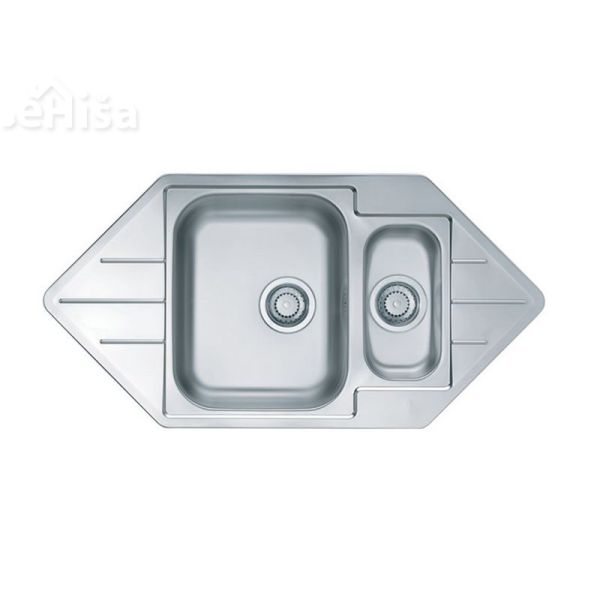 Kuhinjsko pomivalno korito in pol LINE 40 inox 985x500 mm z sifonom ALVEUS 1065674
