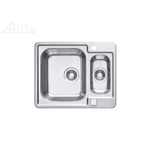 Kuhinjsko pomivalno korito in pol LINE MAXIM 50 inox 615x500 mm z sifonom ALVEUS 1085946
