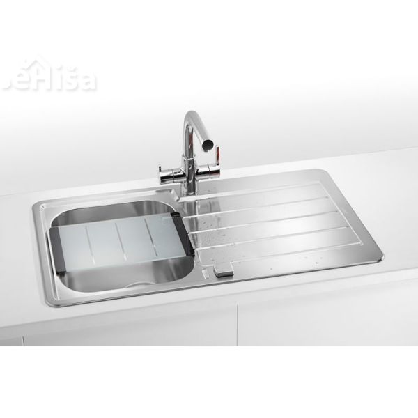 Kuhinjsko pomivalno korito LINE MAXIM 20 inox 865x505 mm z sifonom ALVEUS 1085954
