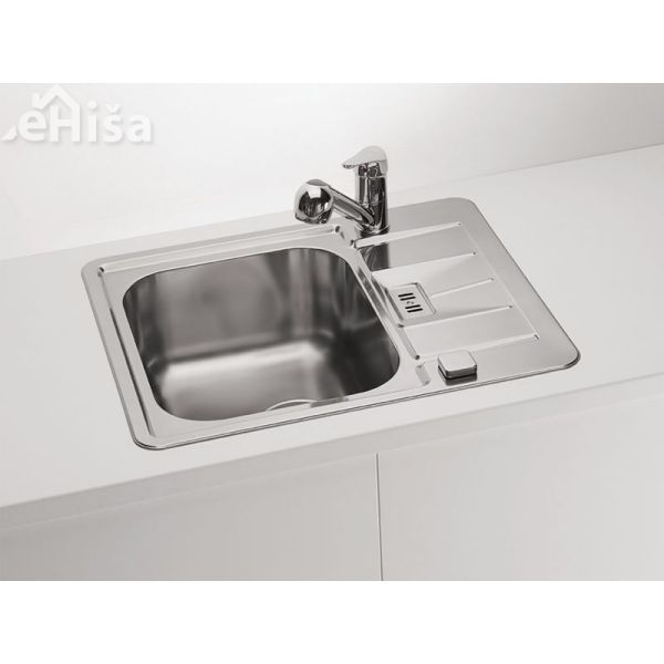 Kuhinjsko pomivalno korito LINE MAXIM 60 inox 615x500 mm z sifonom ALVEUS 1089613

