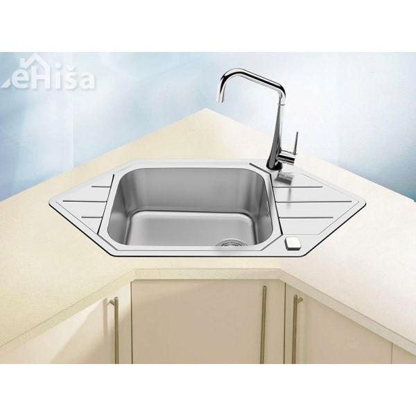 Kuhinjsko pomivalno korito PRAKTIK 130 inox 985x500 mm ALVEUS 1122594
