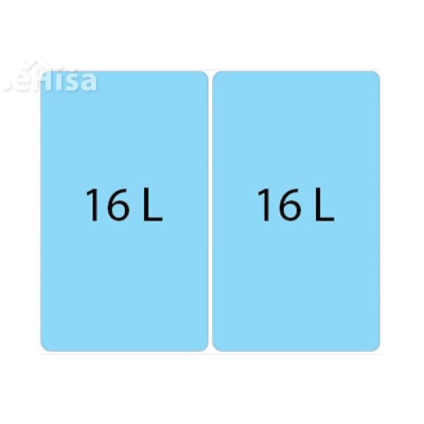 Ločevalni izvlečni kuhinjski koš Albio 30 dvojni 2x16 L ALVEUS 1090336
