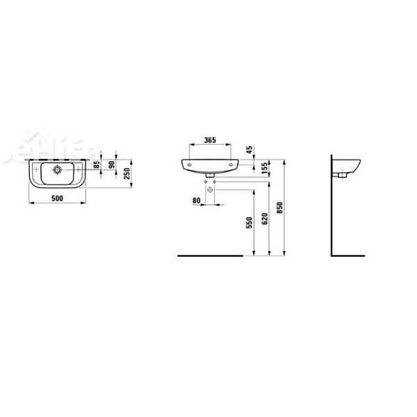 Majhen umivalnik PRO LAUFEN 816957
