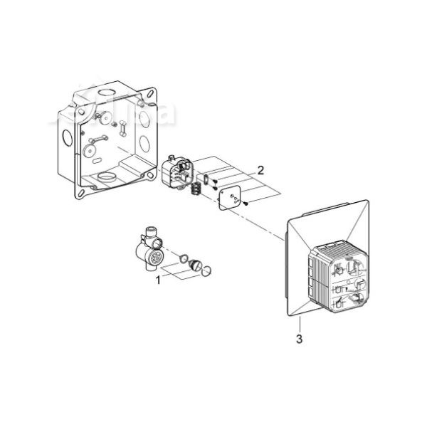 Montažni element za pisoar Rapido U GROHE 37338000
