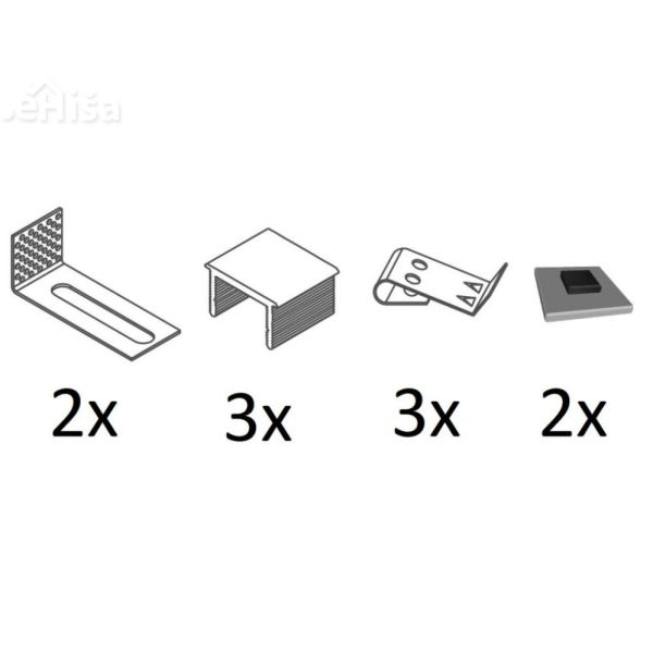 Montažni set za oblogo - magnet (za dodatno kratko oblogo) KOLPA SAN 590750
