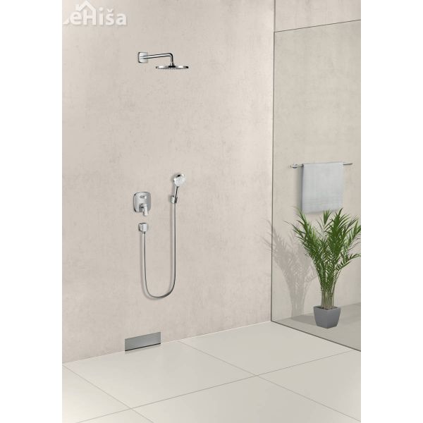 Nadglavna prha brez nosilca Crometta S 240 krom HANSGROHE 26723000
