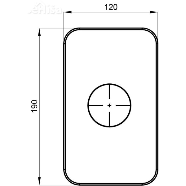 Nadometna pokrivna ploščica za tuš Infinity UNITAS 12249
