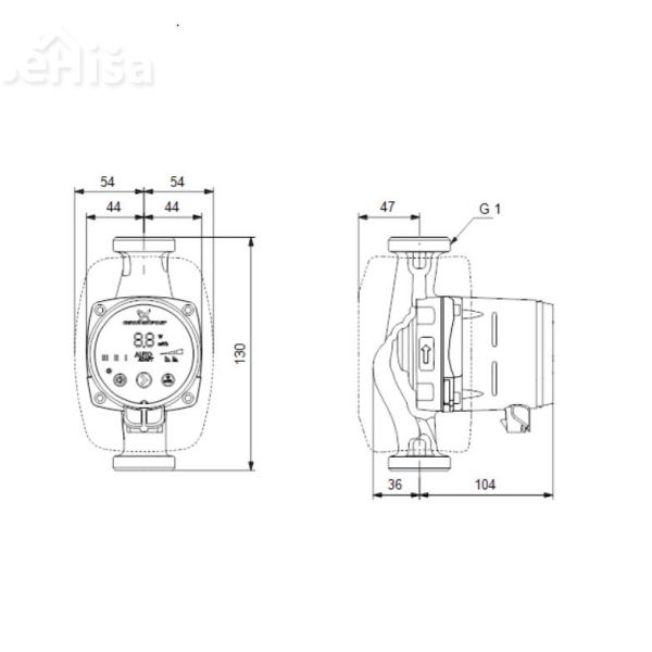 Obtočna črpalka Alpha2 15-40 130 GRUNDFOS 99411107
