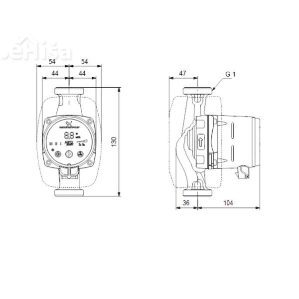 Obtočna črpalka Alpha2 15-60 130 GRUNDFOS 99411114
