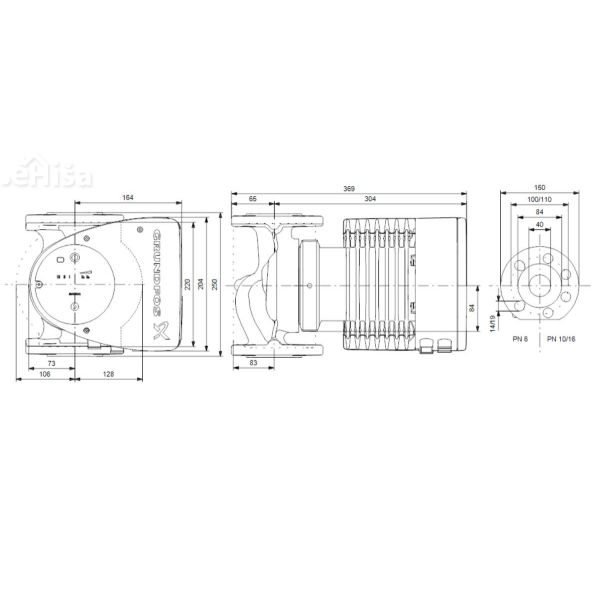 Obtočna črpalka Magna3 40-120 F GRUNDFOS 99221305
