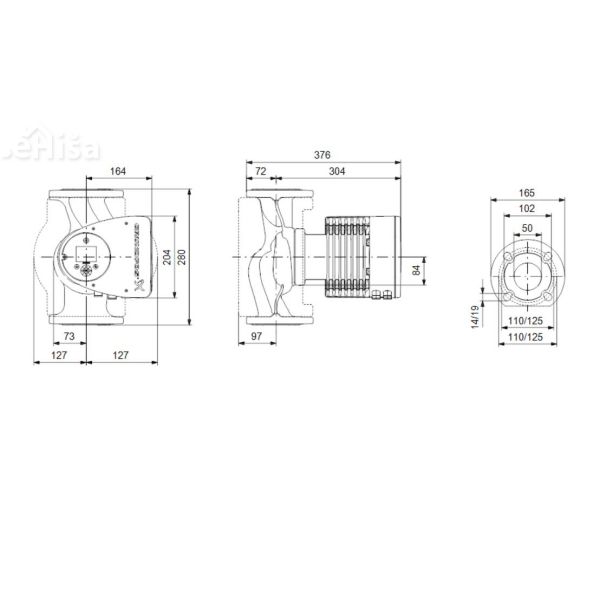 Obtočna črpalka Magna3 50-120 F GRUNDFOS 97924284
