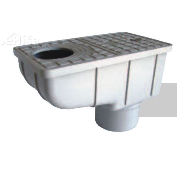 Odtočni jašek za žleb brez okvirja PP fi110
