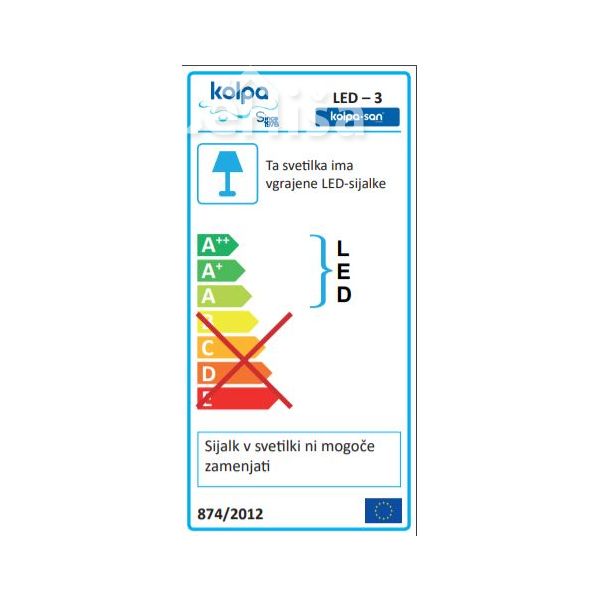 Okroglo ogledalo z LED svetilko in senzorskim stikalom IR Blanche FI 80 KOLPA-SAN 573680
